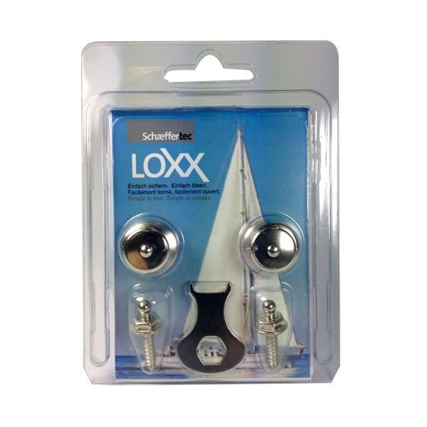 Loxx, Tryckknappar 12 mm, 2 set, Nickelpläterad mässing