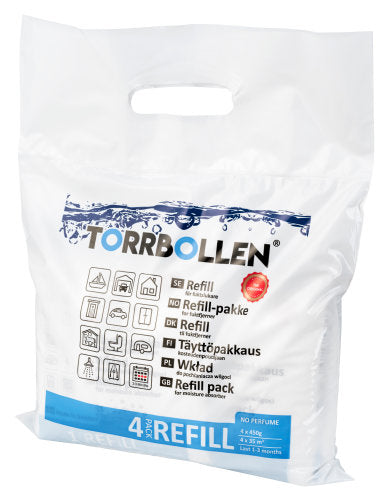 Torrbollen, Refill för avfuktare, 4 st