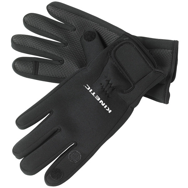 Kinetic, Neopren handske ”Full finger”, sort, str L