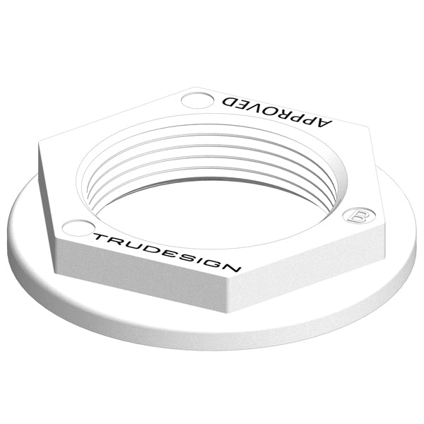 Trudesign, mutter 1/2" vit för skrovpenetration, komposit