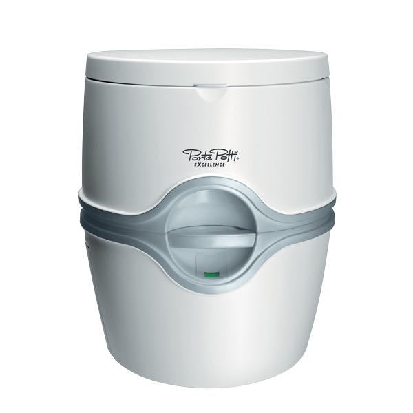 Porta Potti, Toilet Excellence 565P vit, 15 ltr spoltank, 21 ltr uppsamlingstank