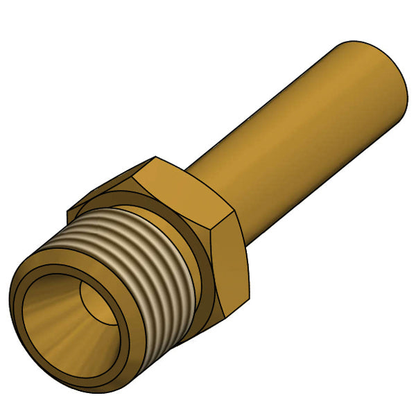 IGT, Gasrörsmunstycke Ø8 mm - LH1/4" gänga, Mässing