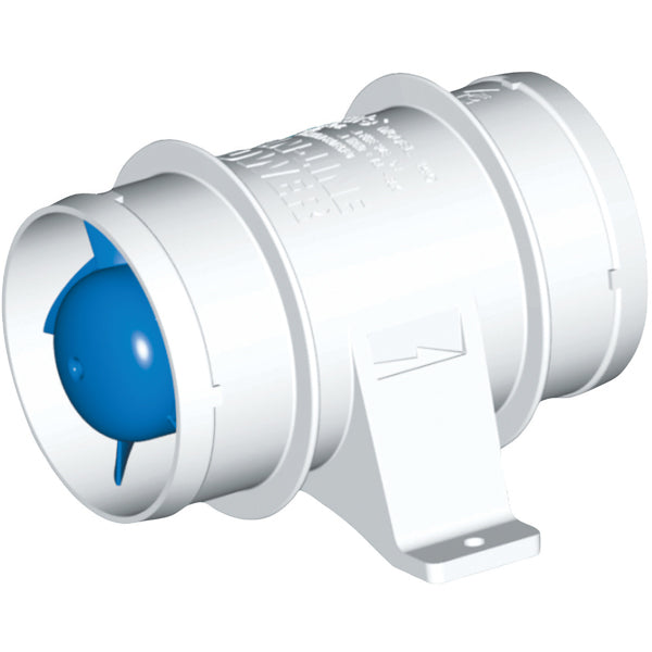 Rule, Motorrumsventilator inline 24V 100mm, Gnistbeskyttet, 150mm x 120mm x 130mm