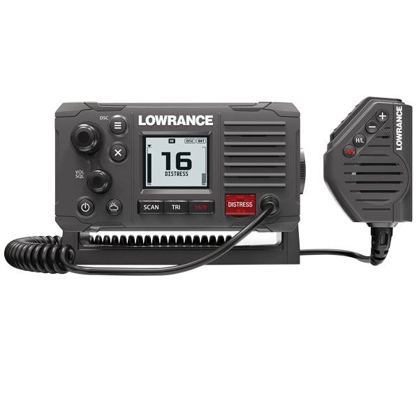 Lowrance, Link-6S VHF-radio med GPS, svart, DSC klass D, 25/1 watt