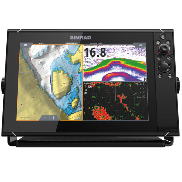 Simrad, NSS EVO3S navigation, 9" - HD-skärm, CHIRP ekolod, Wi-Fi