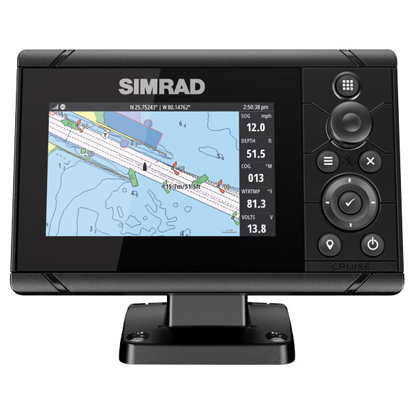 Simrad, Cruise med 83/200Hz akterspegelgivare, 5"