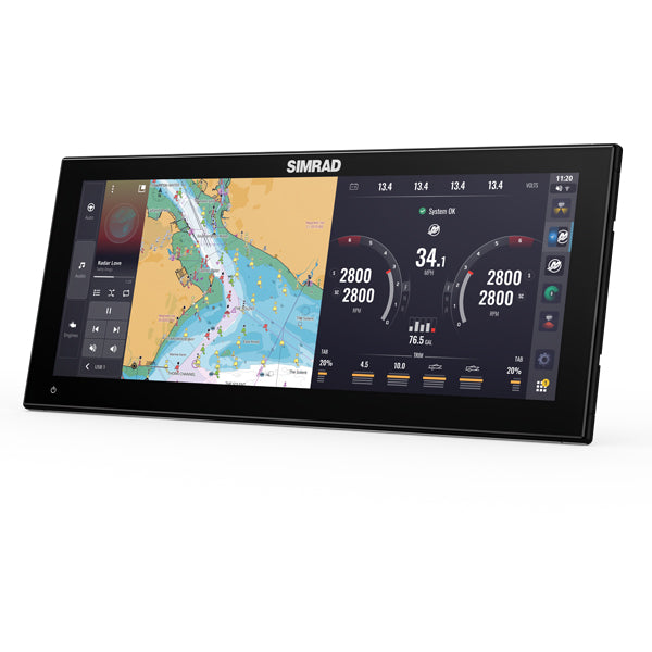 Simrad, NSX 3015 Ultra Wide med 3-i-1-givare, 15"