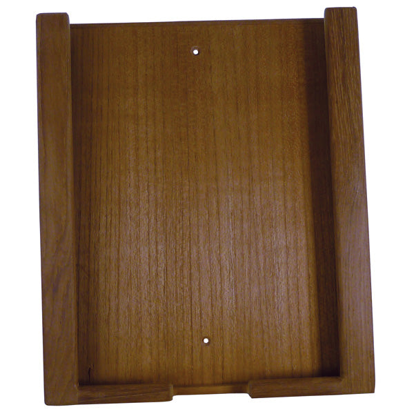 Roca, Teak tabletholder med opladningsudtag, 196 x 14 mm