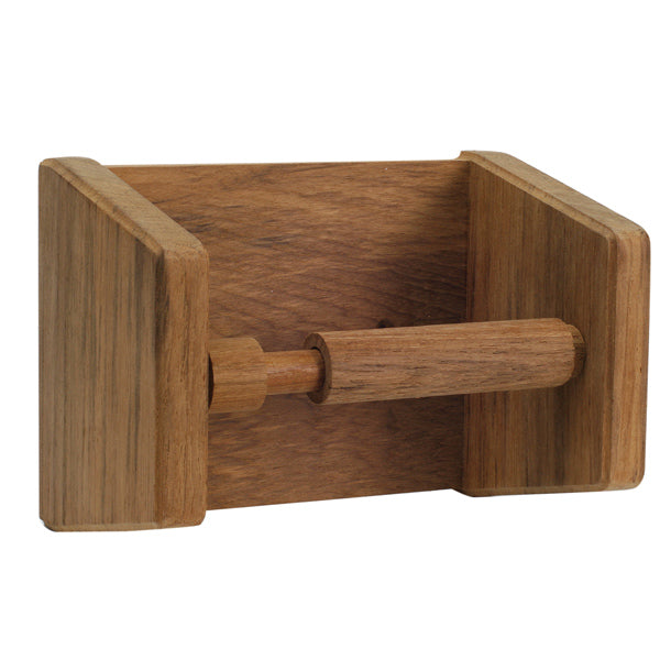 Roca, Toiletrulleholder i teak, 116 mm x 100 mm x 180 mm