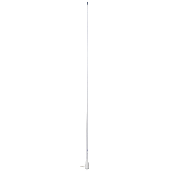 Scout KS-22 VHF-antenn, vit, m/kabel och stickpropp, 5m RG-58, 1,5 m längd, 50 Ohm, 3,0 dB, 156/162 kHz