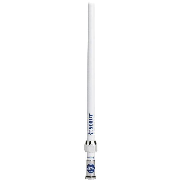 Snabb VHF-antenn m/kabel &amp; FME hane/PL259-kontakt, vit, 1,5 m, 156/162 kHz, 3,0 dB, 50 Ohm