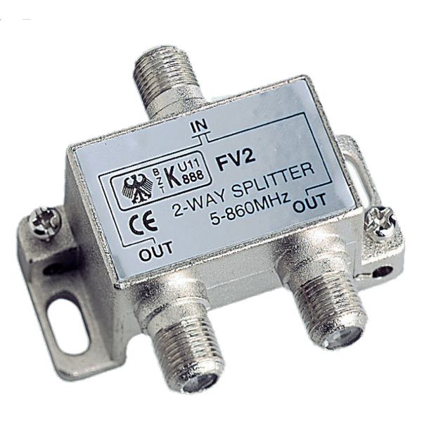 Glomex, TV Antenne Splitter 2-vejs, 5-860 MHz