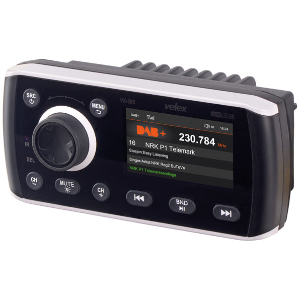 Velex, Marinradio DAB+/FM med fjärrkontroll, IPX6