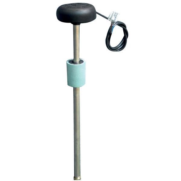 SIC, Vatten/bränslesensor AISI 316, 29 cm, 10-180 Ohm, Ø 60 mm, 5 håls fläns