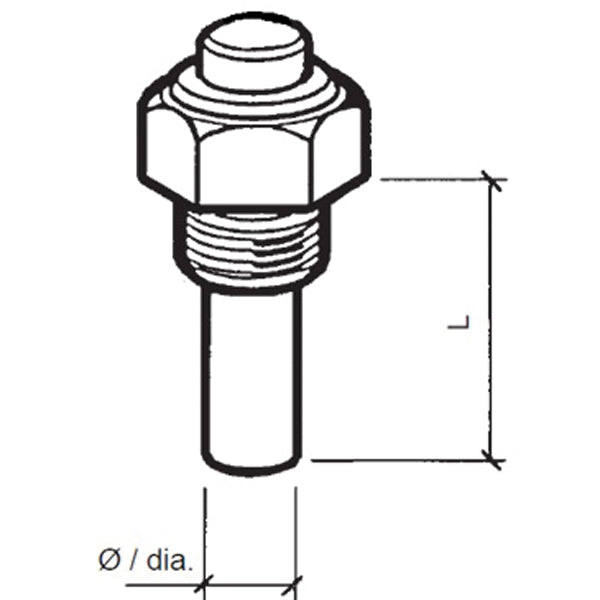 VDO sensor olie temp. 6-24v, m14x1,5