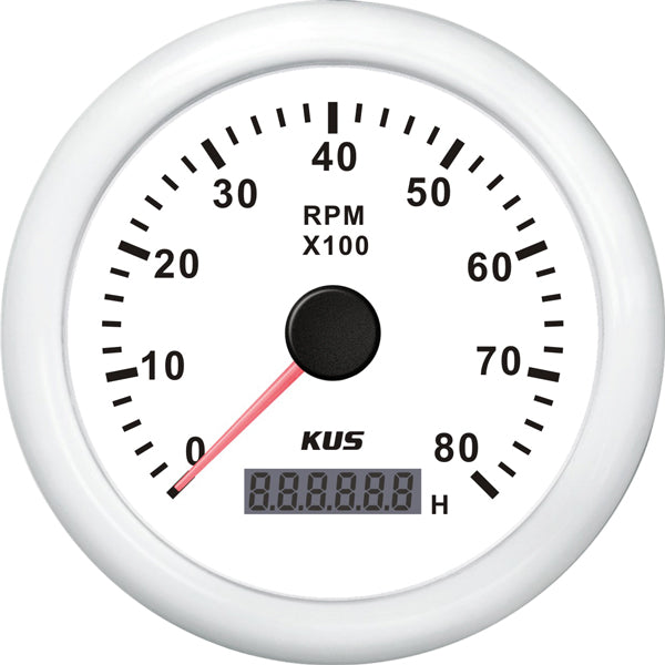 Kus, Varvräknare för bensinvit, 0-8000, IP67