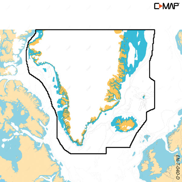 C-map, Discover X Greenland &amp; Island, endast vid köp av en plotter