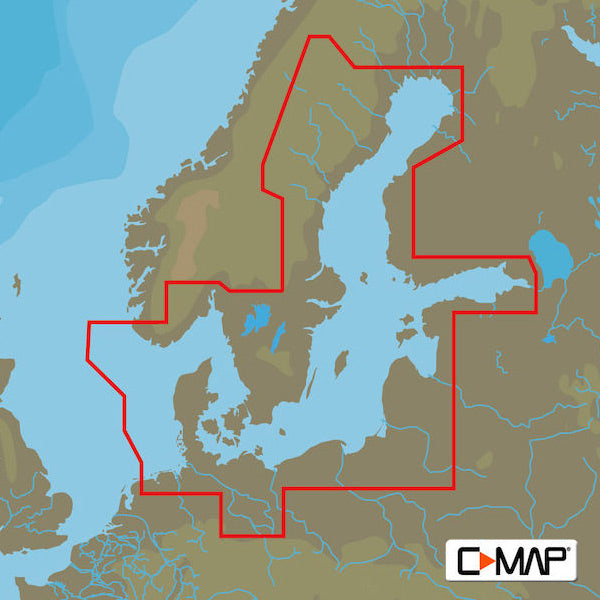 C-Map, D299 Max 4-D, Danmark för Raymarine