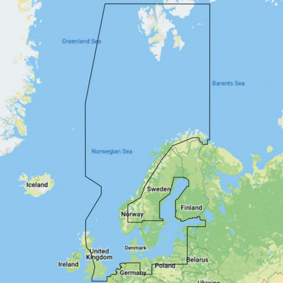 C-Map, Y050 Upptäck Skandinavien - Endast vid köp av en plotter