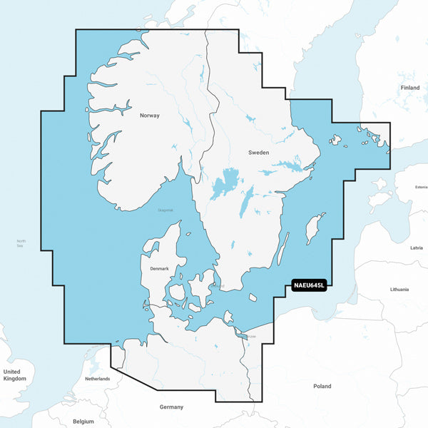 Navionics+ Large Denmark EU645L SD/Micro SD-kort