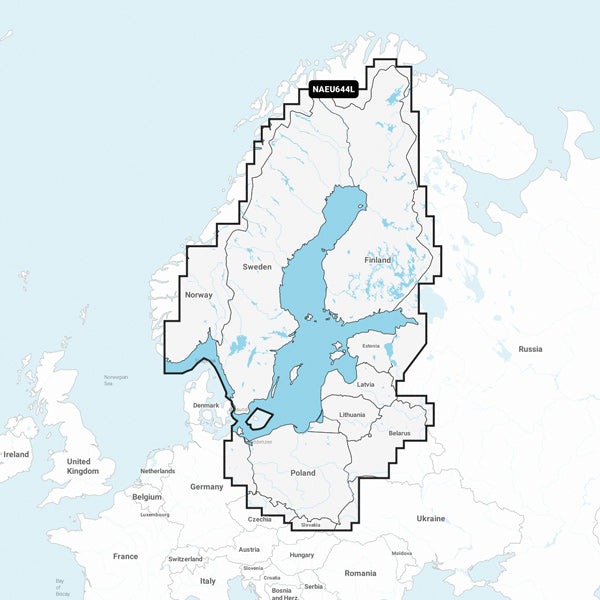 Navionics+ Large Sweden EU644L SD/Micro SD-kort