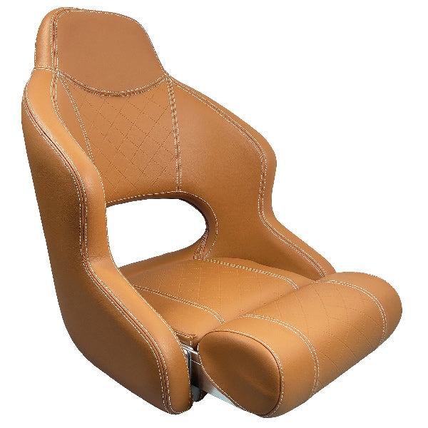 ESM, Deluxe sport flip up sæde H52, Cognac