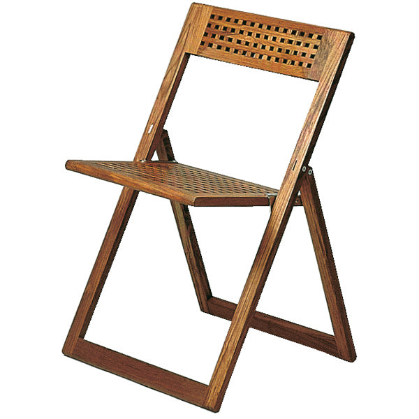 Roca, Klapstol teak, Skibsflet, 48 cm x 50 cm x 77 cm, Siddehøjde 46 cm