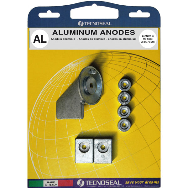 Tecnoseal, Alu anodsats för Suzuki 40 &amp; 50HK, 55320-95310 (95311), 5531-87J00, 55125-87E01