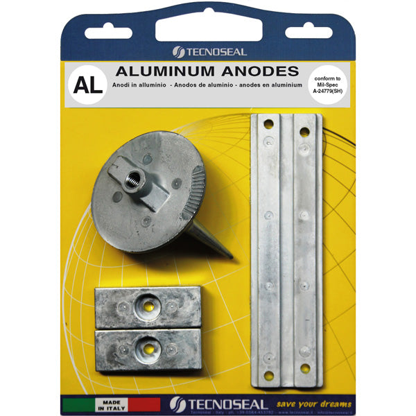 Tecnoseal, Alu anodsats för Mercury F75-115, 55320-94900 / 55321-94900, 55320-95310 (95311)