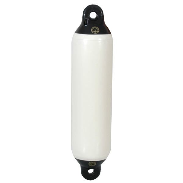 Dan-Fender, Yacht fender vit med svart topp, 10"x35"