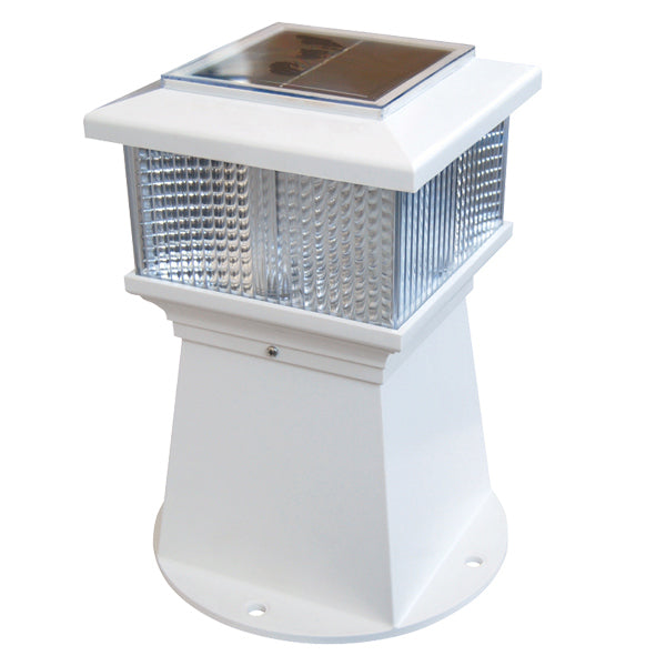 Dock Edge, Stolpebrygga ljus LED m/solcell 25 cm, Ø 17 cm, 40 Lumen