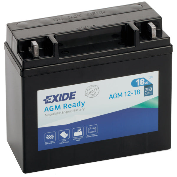 Exide, AGM startbatteri, 18 Amp, 4584