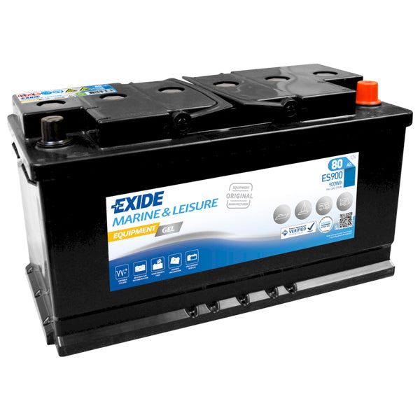 Exide, Gel batteri 80 Amp, ES900, 900 Wh, 25,5 kg