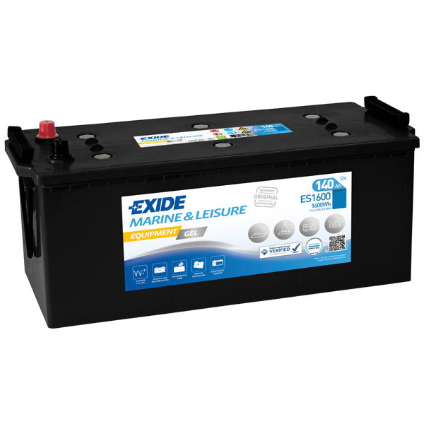 Exide, Gel batteri 140 Amp, ES1600, 1600 Wh, 12V, 47 kg