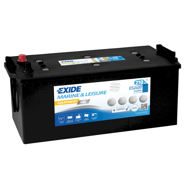 Exide, Gelbatteri 210 Amp, 2400 Wh, ES2400, 63,5 kg