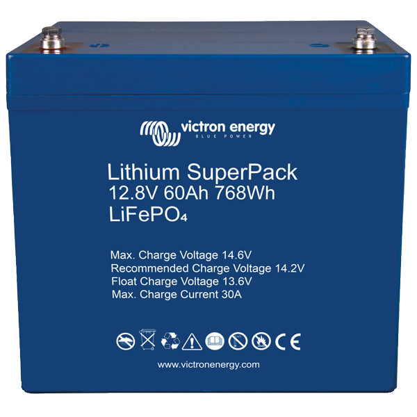 Victron, Lithium SuperPack 12.8V, 60Ah, LiFePO4