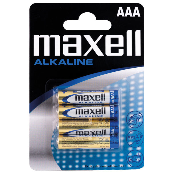 Maxell, Alkaliskt batteri AAA / LR03, 4 st