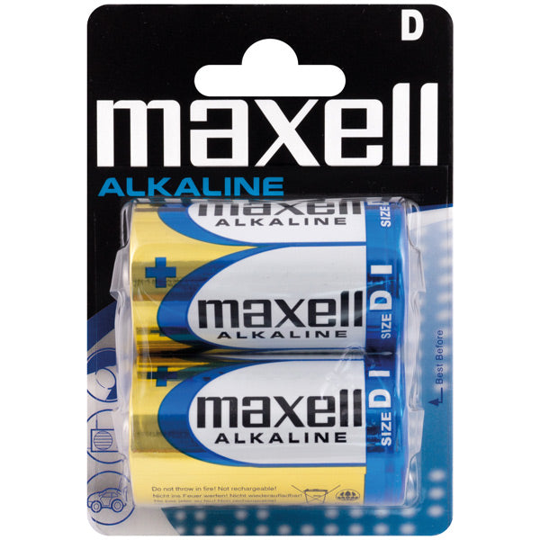 Maxell, Alkaline D / LR20 batterier, 2 st