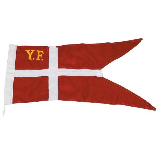 1852, Yachtflag med Ø3mm snor, 34 x 65cm, 100% polyester