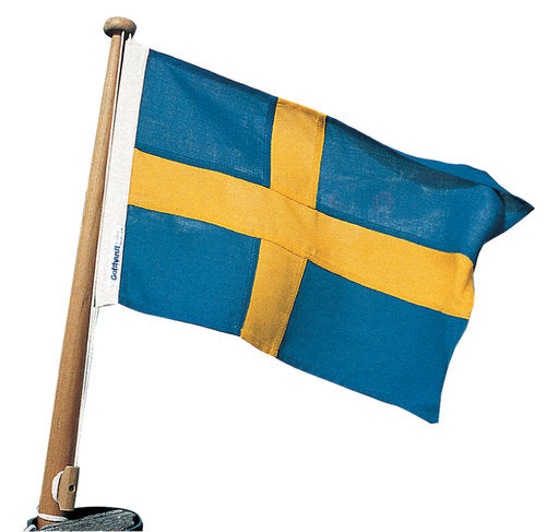 Adela, Bådflag bomuldslignende stof Sverige, 50x31 cm