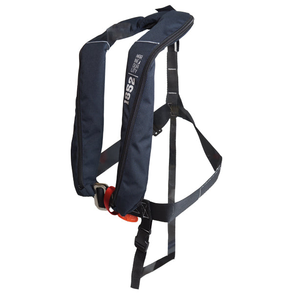 1852, Aero Plus Vest ISO 165N m/harness, Navy, 33g UML CO2