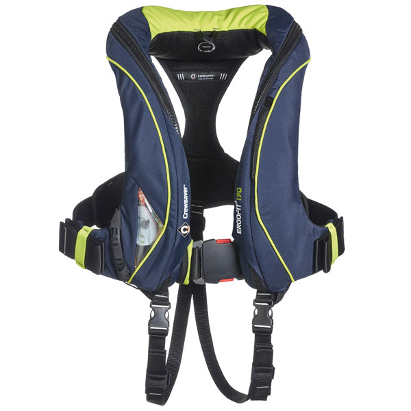 Crewsaver, Ergofit+ väst 190N m/D-ring, marin/grön