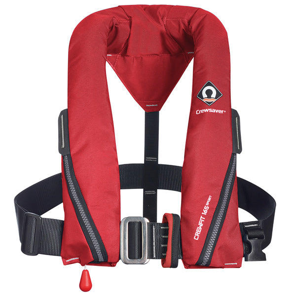 Crewsaver, Crewfit Sport räddningsväst 165N m/D-ring, Röd, ISO 12402-3, 40 kg+