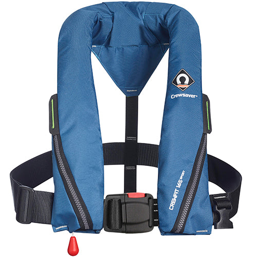 Crewsaver, Crewfit Sport räddningsväst 165N, Blå, ISO 12402-3 (150N), 40 kg+, Bröstmått 70-155cm