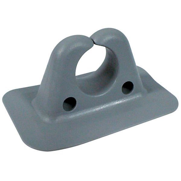 Agterholder til årer PVC, Ø 32-35 mm, 8 mm huller, Grå, 90 x 58 x 40 mm