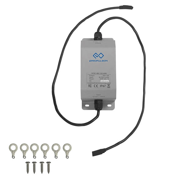 Framdrivning, DC/DC-omvandlare 48V till 12V 60W, 60W