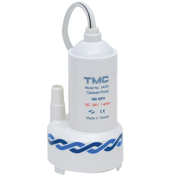 TMC, Dykpumpe 12V, 10 l/m, 130 x 36 mm, 11 mm slange