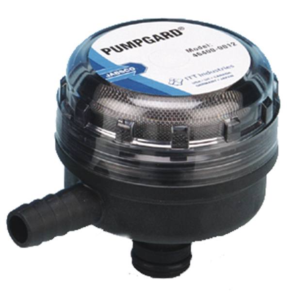 Jabsco, Pumpgard Vandfilter 90º, Ind: 19 mm studs, Ud: quickconnect, Original nr.: 46400-0010