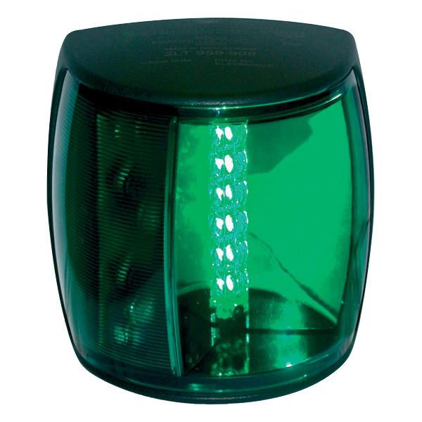 Hella, NaviLed® Pro Lantern, Styrbord, Grön, 2NM, 9-33V, 3,2W, 700V, 112,5º, Svart, 50mm, 87mm, 90mm