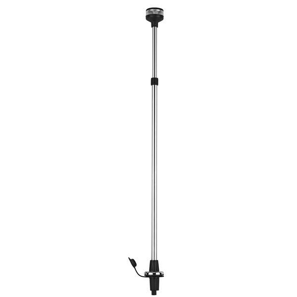 LED lanternemast 304 rustfrit stål 12V 1W - 360º hvid lysvinkel